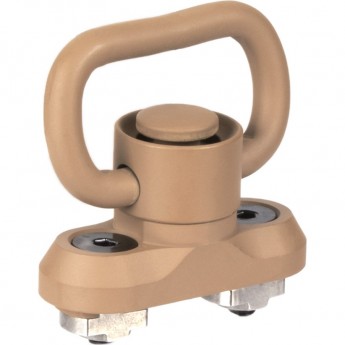 Антабка SHOTTIME быстросъёмная QD на M-LOK для ремня 25мм песок