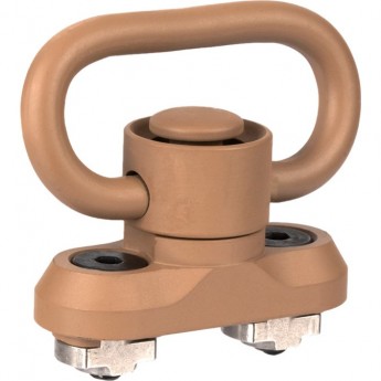 Антабка SHOTTIME быстросъёмная QD на M-LOK для ремня 32мм песок